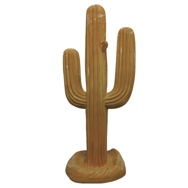Resine Sculpture Cactus 30 CM Marron NOLAN - S&C