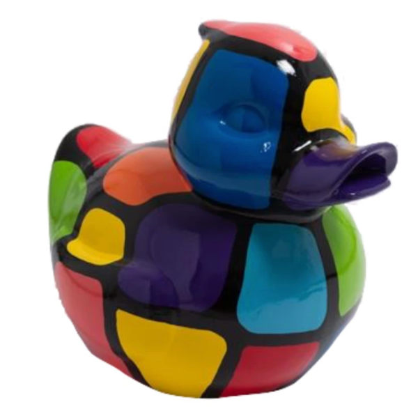 Resine Sculpture Canard 65 CM Multicolore DORLENT - S&C