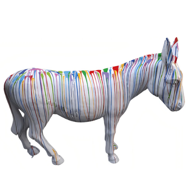 Resine Sculpture Ane Grande Multicolore LUZIA - S&C