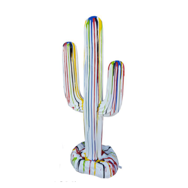 Resine Sculpture Cactus Grande Multicolore LIOGEN - S&C