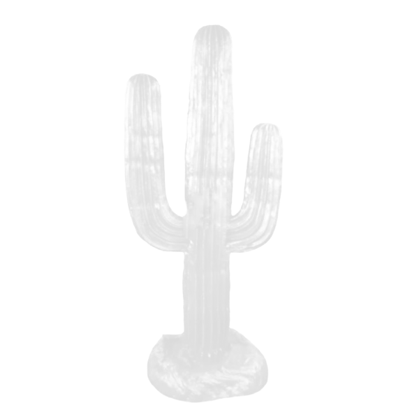 Resine Sculpture Cactus Grande Blanc MATILDE - S&C