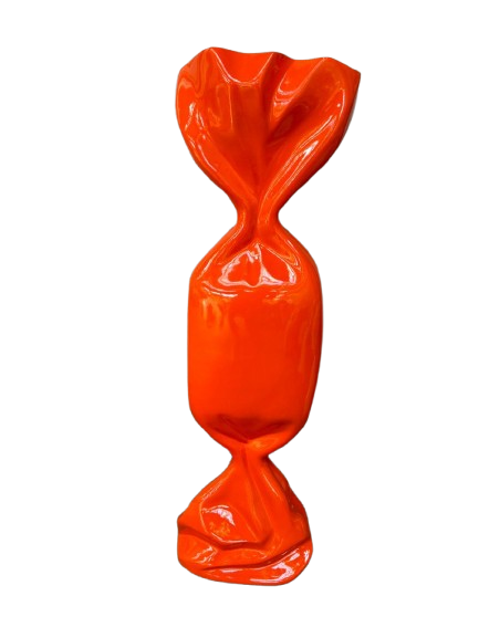 Resine Sculpture Bonbon Rouge 100cm - S&C