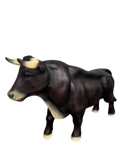 Resine Sculpture Taureau 100cm Nature MINEA - S&C