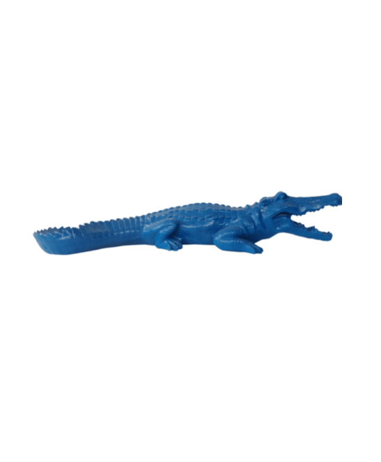 Resine Sculpture Crocodile 130CM Bleu VESPER - S&C