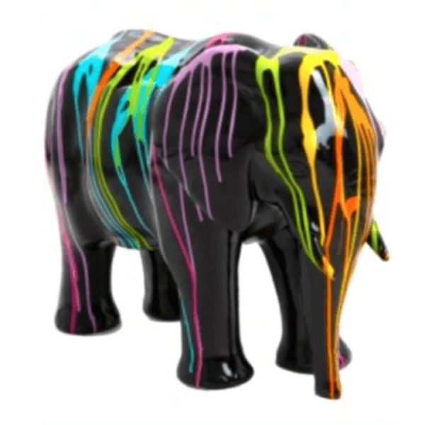 Resine Sculpture Elephant 30CM Multicolore NERIA - S&C