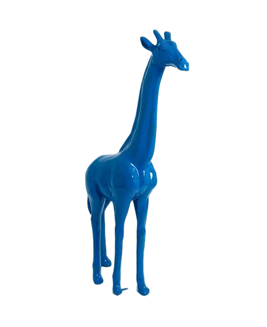 Resine Sculpture Girafe 210CM Bleu DIME - S&C