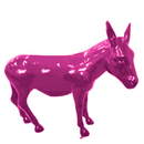 Resine Sculpture Ane Grande Rose Fushia NOLAN - S&C