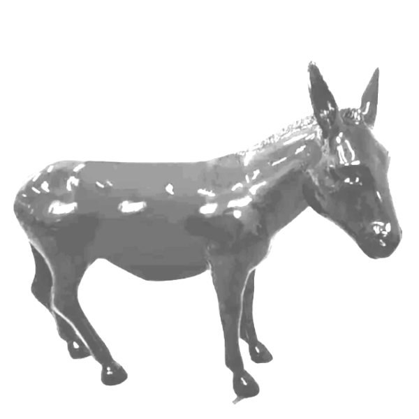Resine Sculpture Ane Grande Gris OLYMPE - S&C
