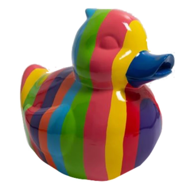 Resine Sculpture Canard 45CM Multicolore LURETTE - S&C