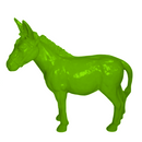 Resine Sculpture Ane Grande Vert Pomme LUMIS - S&C