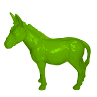Resine Sculpture Ane Grande Vert Pomme LUMIS - S&C