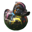 Resine Sculpture Canard 200CM Tie And Dye Noir TULIO - S&C