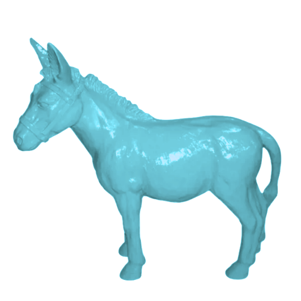 Resine Sculpture Ane Grande Bleu Ciel LYSANDRE - S&C
