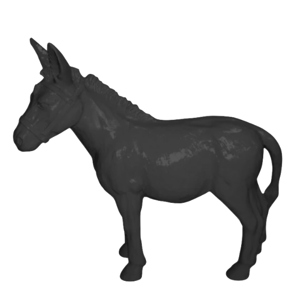Resine Sculpture Ane Grande Noir ELIOR - S&C