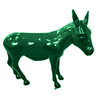 Resine Sculpture Ane Grande Vert ELOREN - S&C