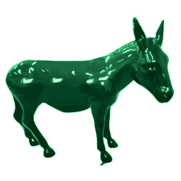Resine Sculpture Ane Grande Vert ELOREN - S&C