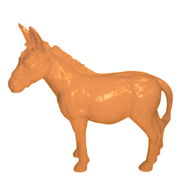 Resine Sculpture Ane Grande Orange KALEN - S&C