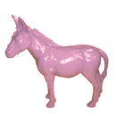 Resine Sculpture Ane Grande Rose Clair KALIS - S&C