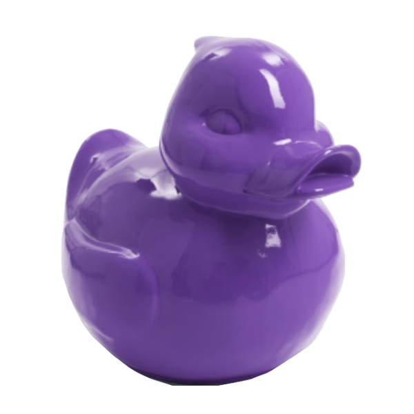 Resine Sculpture Canard 65CM Violet RIMAR - S&C