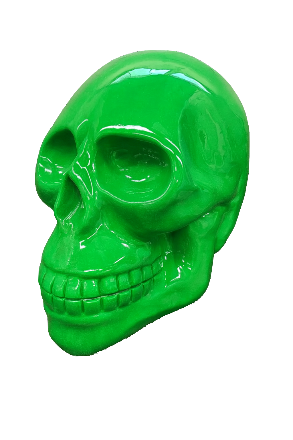 Resine Sculpture Crane 60CM Vert POLO - S&C