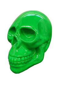 Resine Sculpture Crane 60CM Vert POLO - S&C