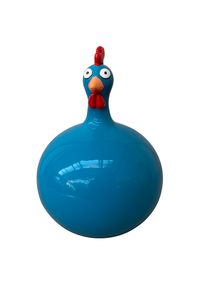 Resine Sculpture Poule Bleu 60cm ALOMPE - S&C