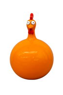 Resine Sculpture Poule Orange 40cm GRAMINA - S&C