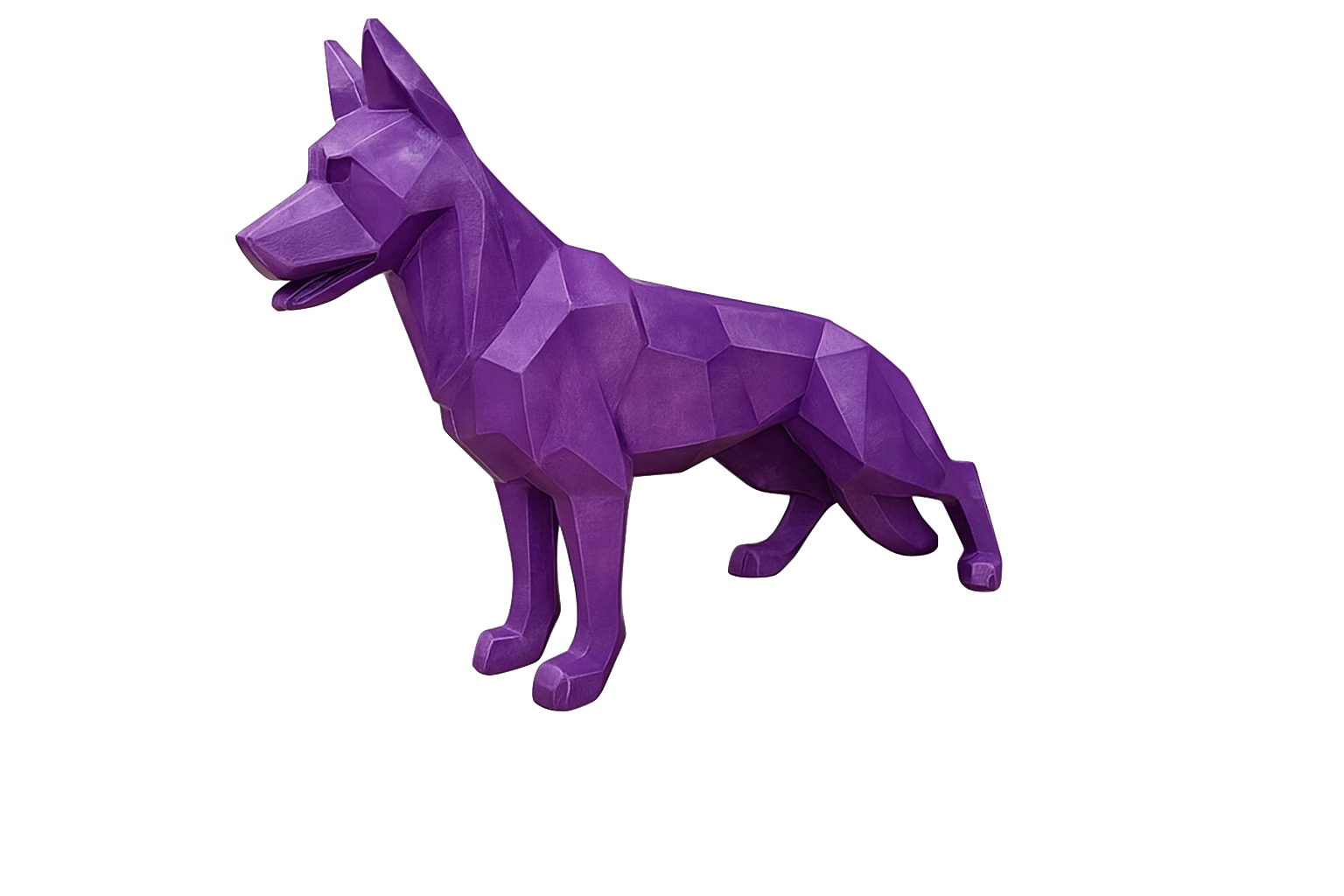 Resine Sculpture Chien Berger Allemand 120CM Violet PLUX - S&C