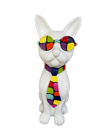 Resine Sculpture Chat 60CM Multi Blanc KLORO - S&C