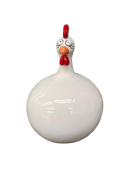 Resine Sculpture Poule Blanc 40cm ULTYOL - S&C