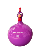 Resine Sculpture Poule Violet 40cm KORIAL - S&C
