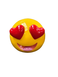 Resine Sculpture Smiley Coeurs  50cm - S&C