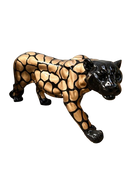 Resine Sculpture Panthère 80CM Or & Noir VITRAN - S&C