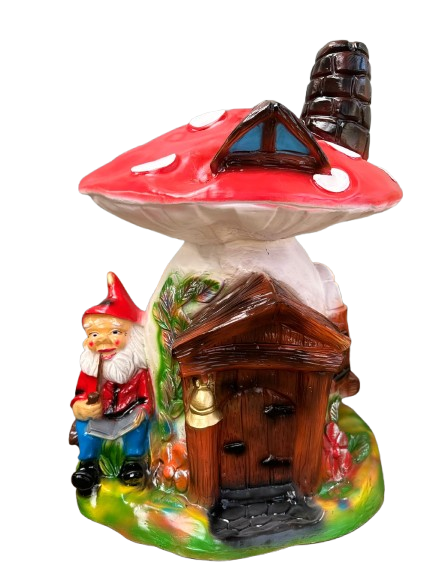 Resine Sculpture Maison Champignon 80cm- S&C