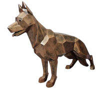 Resine Sculpture Chien Berger Allemand 120CM Bronze AMIAL - S&C