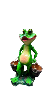 Resine Sculpture Grenouille Seau  45cm - S&C