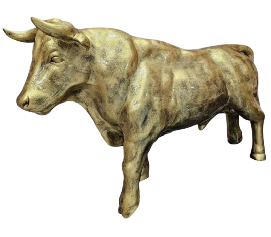 Resine Sculpture Taureau 100cm Bronze SUZY - S&C