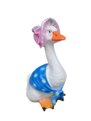 Resine Sculpture Oie Chapeau 40cm - S&C