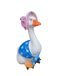 Resine Sculpture Oie Chapeau 40cm - S&C