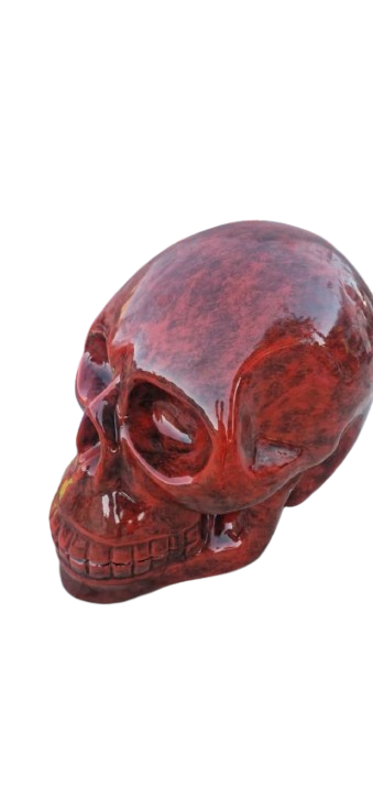 Resine Sculpture Crane 60CM Rouge ADAM - S&C