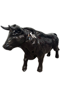 Resine Sculpture Taureau 100cm Noir CLOVIS - S&C