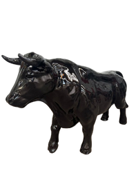 Resine Sculpture Taureau 100cm Noir CLOVIS - S&C