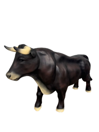 Resine Sculpture Taureau 100cm Nature MINEA - S&C