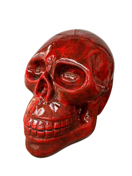 Resine Sculpture Crane 60CM Rouge ADAM - S&C