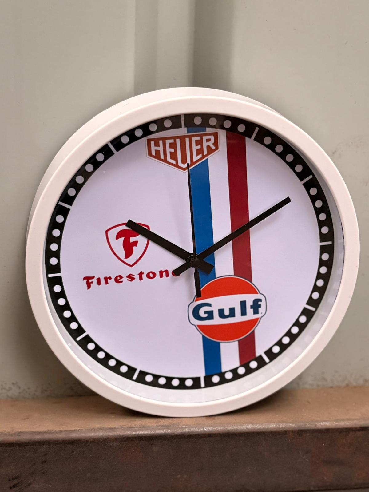 Horloge décorative Gulf – Design iconique & esprit vintage