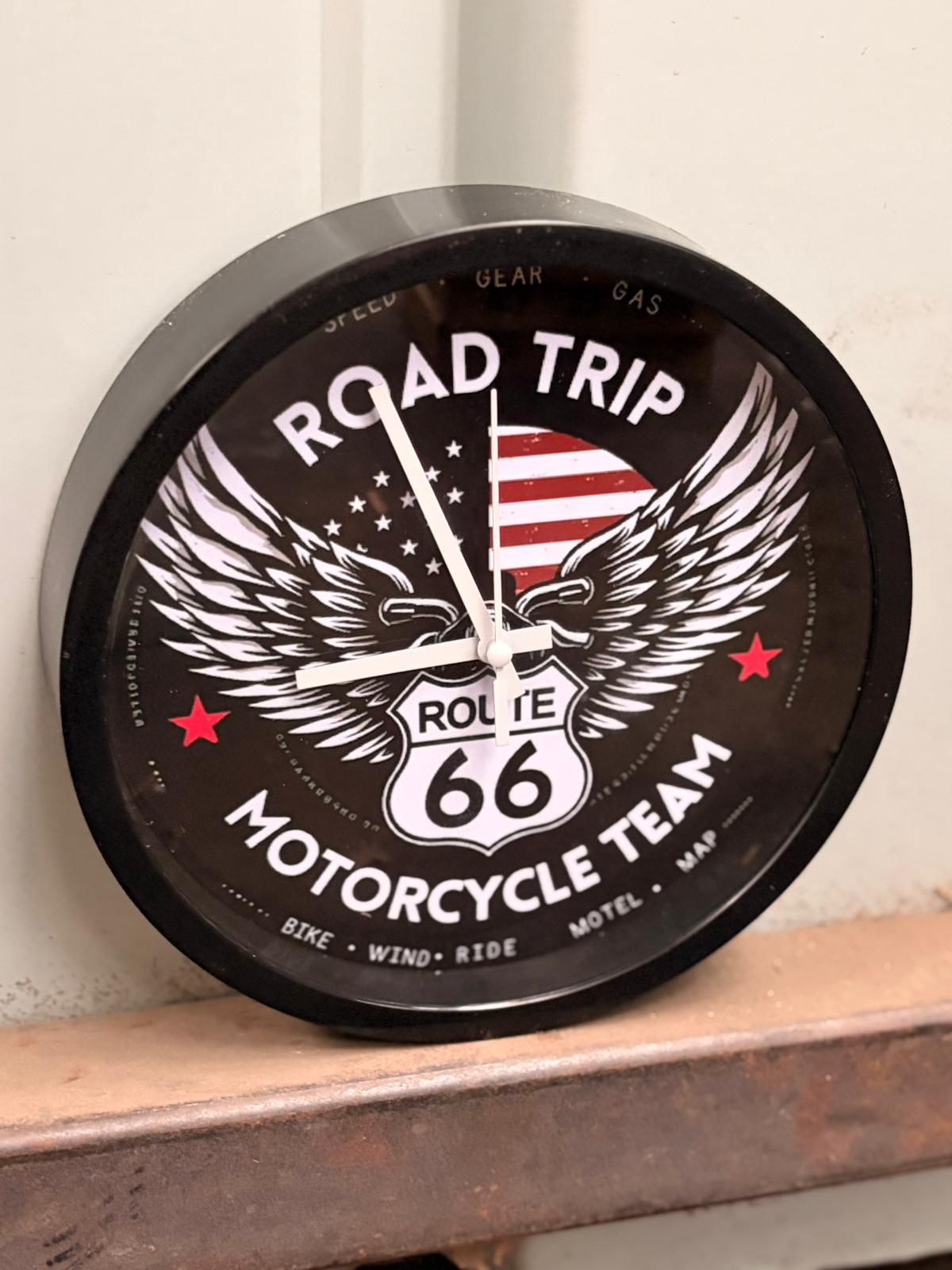 Horloge décorative Route 66 – Design iconique & esprit vintage