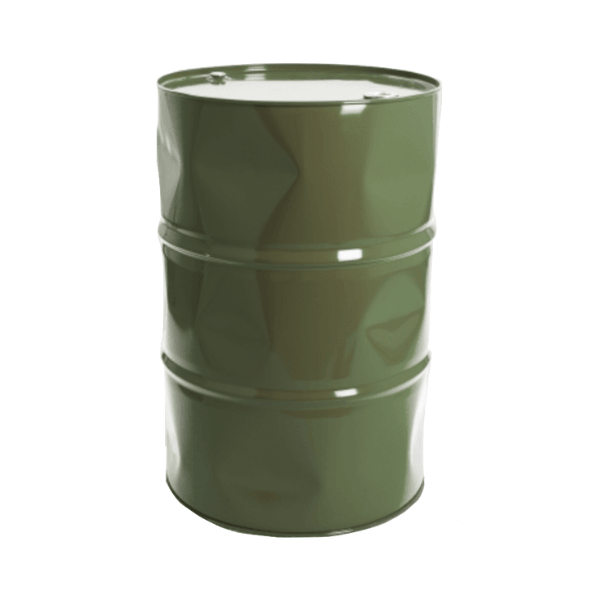 Resine Sculpture Tonneau Baril 90cm Vert Kaki LIOVAN - S&C