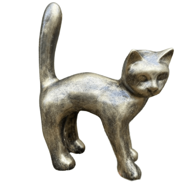 Resine Sculpture Chat 105CM Bronze ELYANNE - S&C