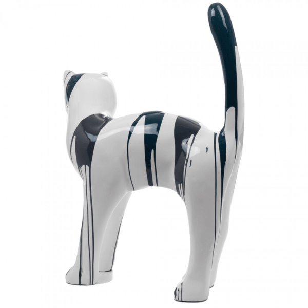 Resine Sculpture Chat 105 CM Noir ELDOR - S&C