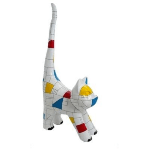 Resine Sculpture Chat 205 CM Multicolore AELIANE - S&C